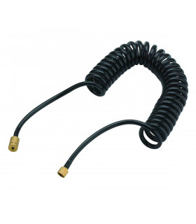 Airbrush hose with spiral shape